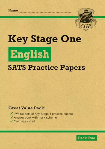 KS1 English SATS Practice Papers: Pack 2 (for end of year assessments) (CGP KS1 SATs Practice Papers)